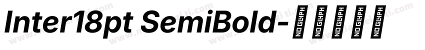 Inter18pt SemiBold字体转换